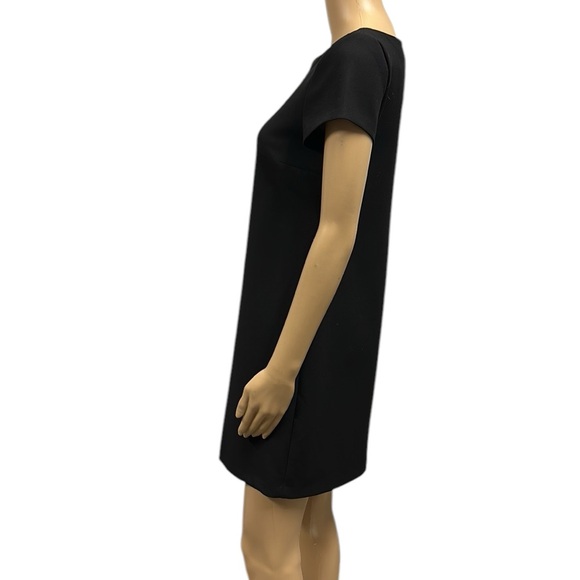 Zara Woman Black Keyhole Back Short Sleeve Shift Dress Imported Womens XS - Picture 4 of 10